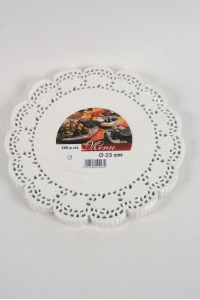 Dentelles Blanches Rondes 23cm pour P�tisserie  