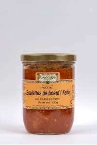 Boulettes de Boeuf Kefta auxTomates et Piments Produit Halal