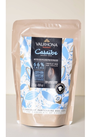 Chocolat Noir Valrhona Caraïbe 66%