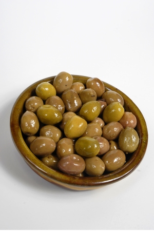 Olives Vertes Cassées au Citron 