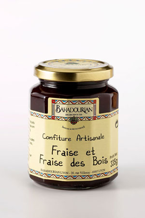 Pot de confiture de fraises artisanale (250g)