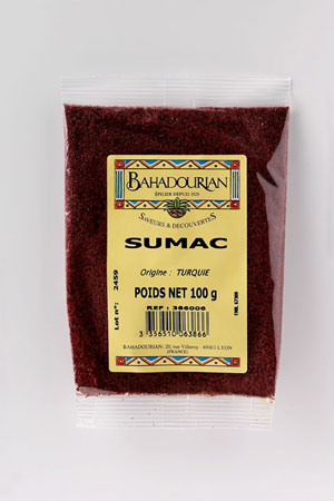 Sumac: Bahadourian, Sumac Sachet 100g, Epices