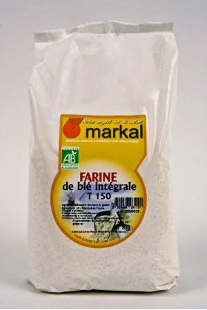 Farine de Blé Intégrale T150 Produit Bio AB 