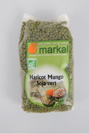 Grains de soja vert (haricots mungo) décortiqués 400g