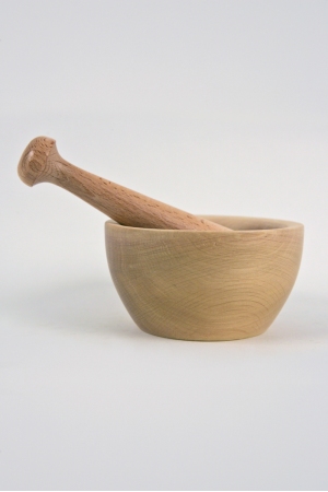 Mortier en Bois avec Pilon
