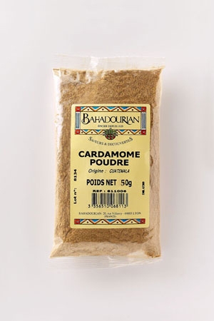 Cardamome Verte Moulue: Bahadourian, Cardamome Verte Moulue Sachet 50g,  Epices