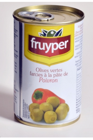 Olives Vertes Farcies à la Pâte de Poivron
