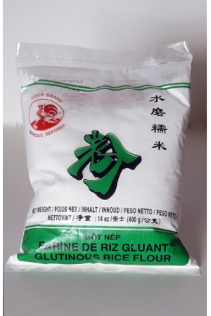 Farine de Riz Gluant: Bahadourian, Farine de Riz Gluant Sachet 400g - Cock  Brand, Cuisines des Continents