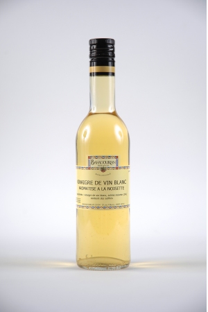 Vinaigre de Vin Blanc Aromatisé à la Noisette