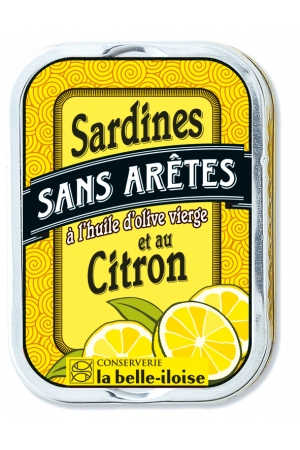 Sardines Sans Arête à l'Huile d'Olive et au Citron
