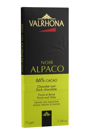 Chocolat Noir Valrhona Alpaco 66%
