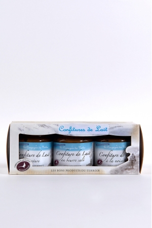 Assortiment de Confitures de Lait : Nature, Beurre Salé, Noisette