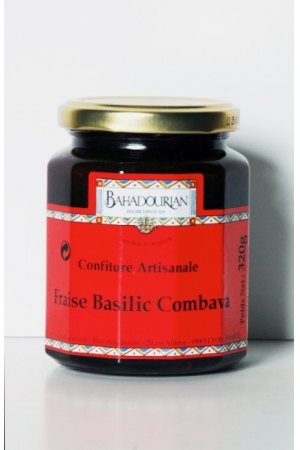 Confiture Fraise Basilic Combava