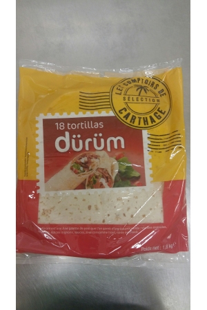 Tortillas de Blé X18, Diamètre 30cm