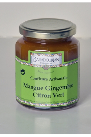 Confiture Mangue Gingembre Citron Vert