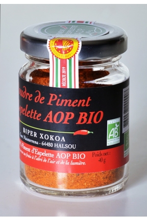 Piment d'Espelette en Poudre AOP BIO