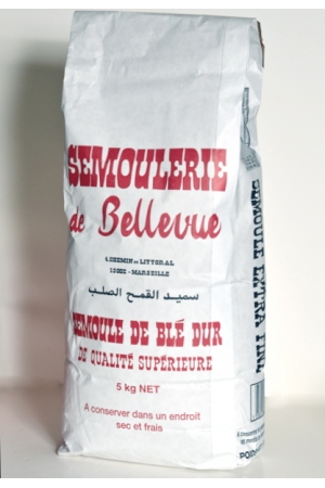 Semoule de Blé Dur de Qualité Supérieure Extra-Fine: Bahadourian, Semoule  de Blé Dur de Qualité Supérieure Extra-Fine Sachet 5kg - Le Renard,  Céréales & Pâtes