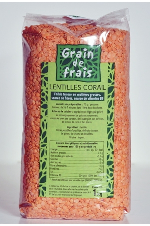 Lentilles Corail