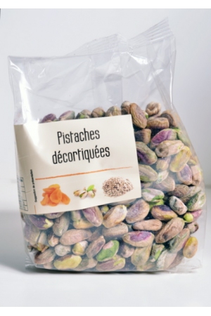 Pistaches décortiquées sachet 125g à 1kg - Bedouin