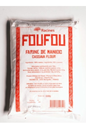 Farine manioc tamisée nouveau foufou 500grs