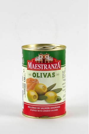 Olives Vertes Farcies au Saumon Fumé
