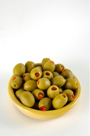 Olives Vertes Farcies aux Poivrons